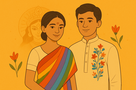 From Red & White to Rainbow Hues: Trending Handmade Puja Outfits You’ll Love in 2025