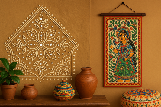 Celebrate Indian Heritage: Timeless Wall Décor Inspired by Bengali and Folk Art Traditions