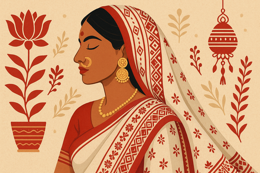 Whole India in Bengali Mood: The Rise of Red-White Drapes & Handcrafted Elegance