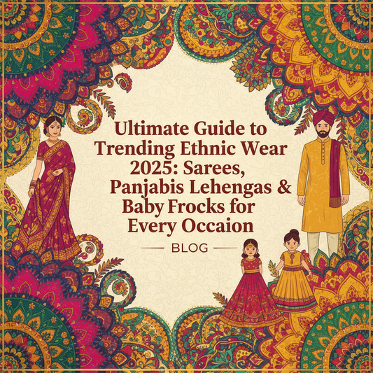 Ultimate Guide to Trending Ethnic Wear 2025: Sarees, Panjabis, Lehengas & Baby Frocks for Every Occasion