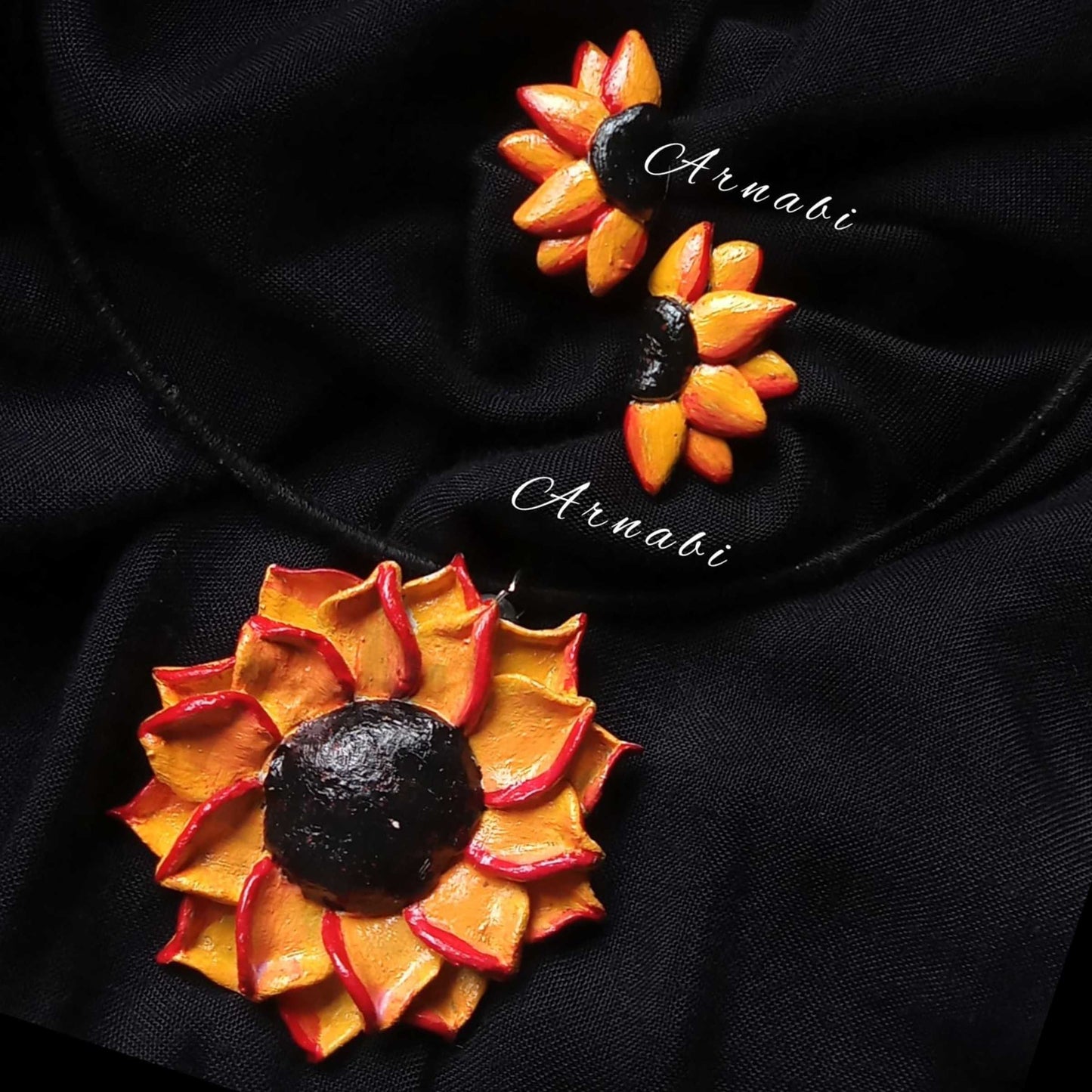 Hasuli Elegance – Clay Jewelry Set