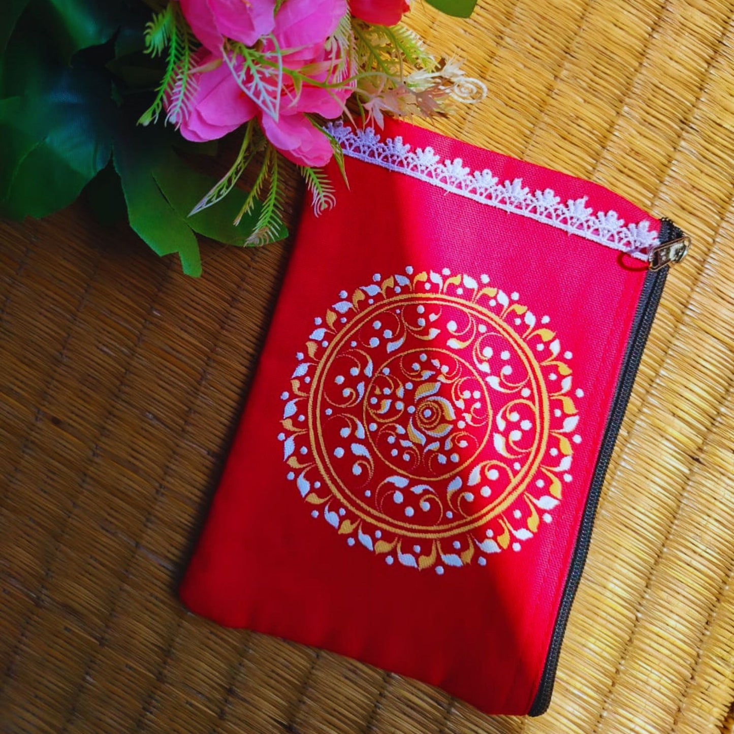 Handmade Kalka Art Side Bags (Combo of 5)