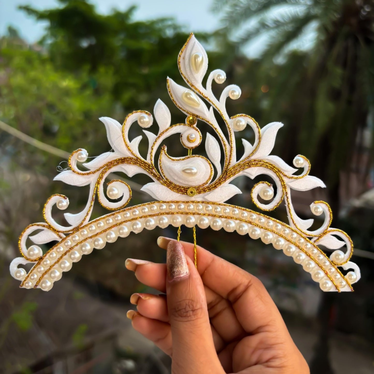 Peacock Design Bridal Mukut