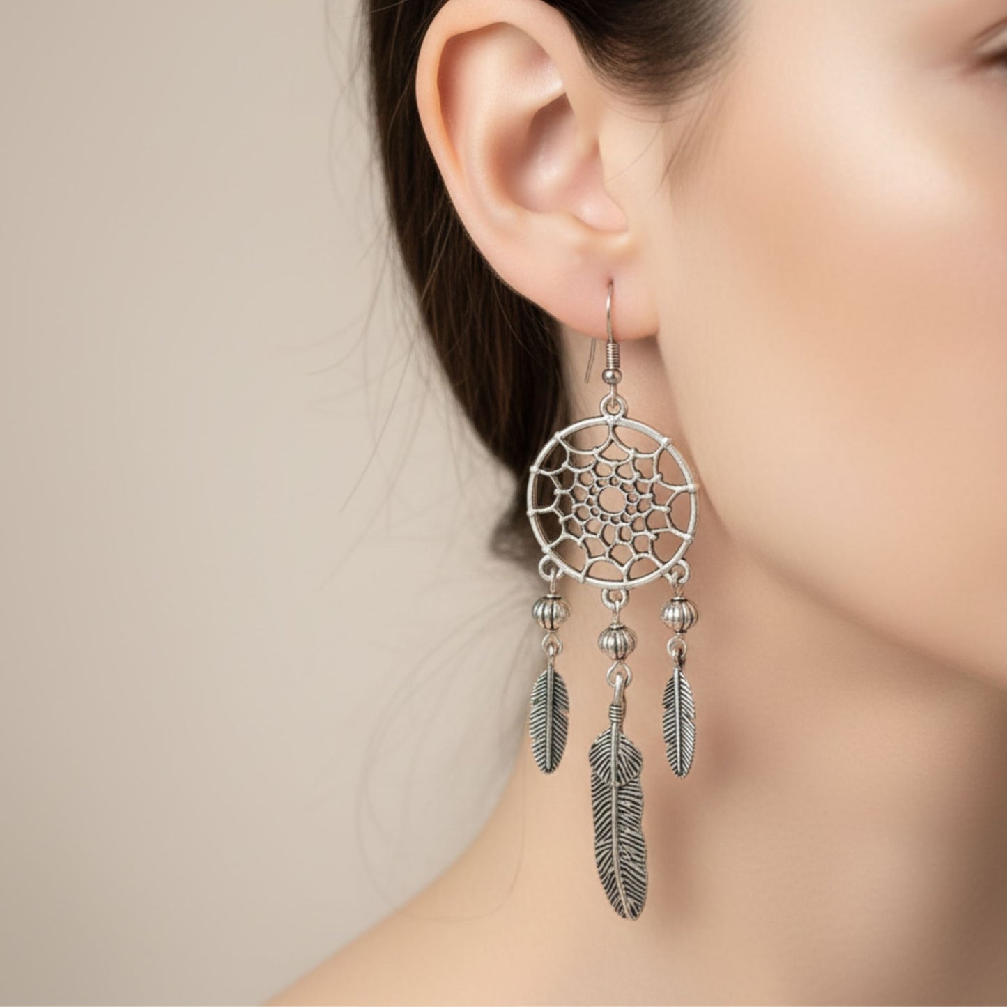 Dream catcher earrings