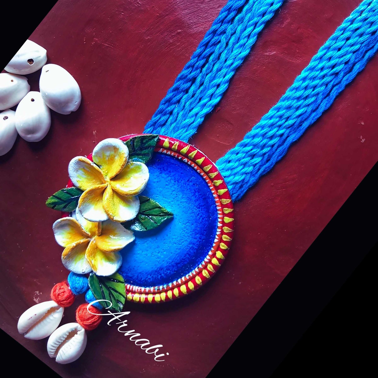 Kathgolap Charm – Clay Neckpiece Set