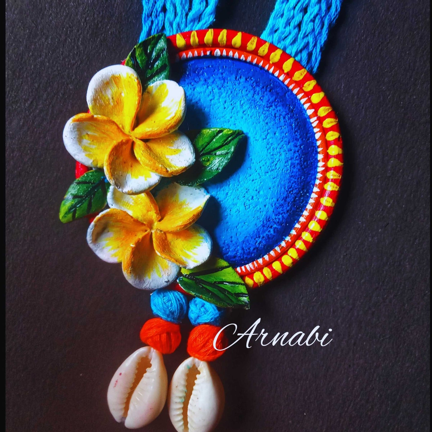 Kathgolap Charm – Clay Neckpiece Set