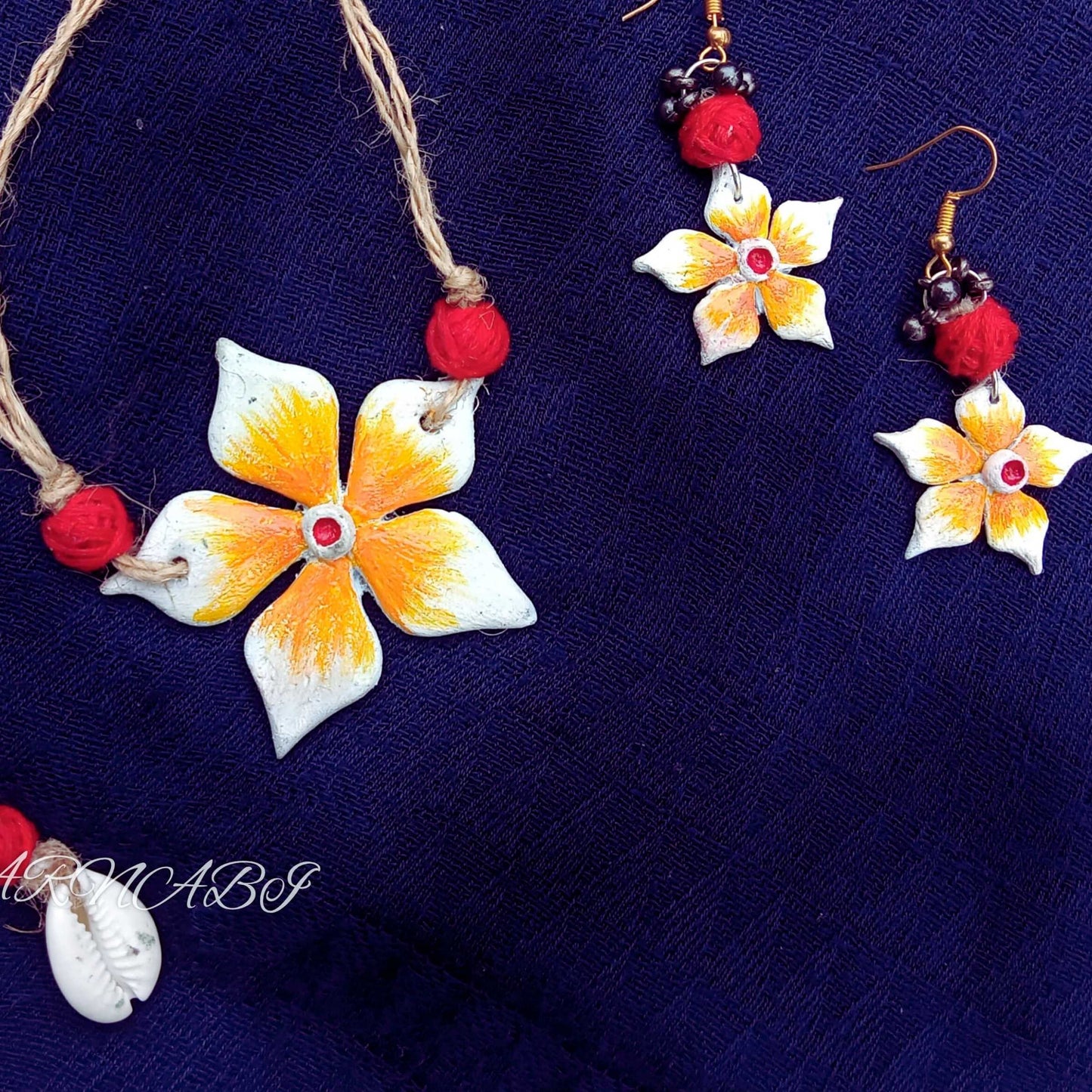 Kathgolap Elegance – Clay Jewelry Set