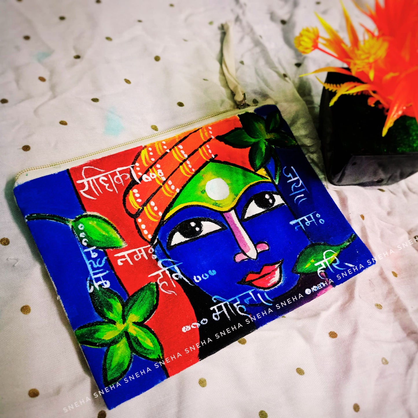 Divine Krishna Purse – Artistic Elegance