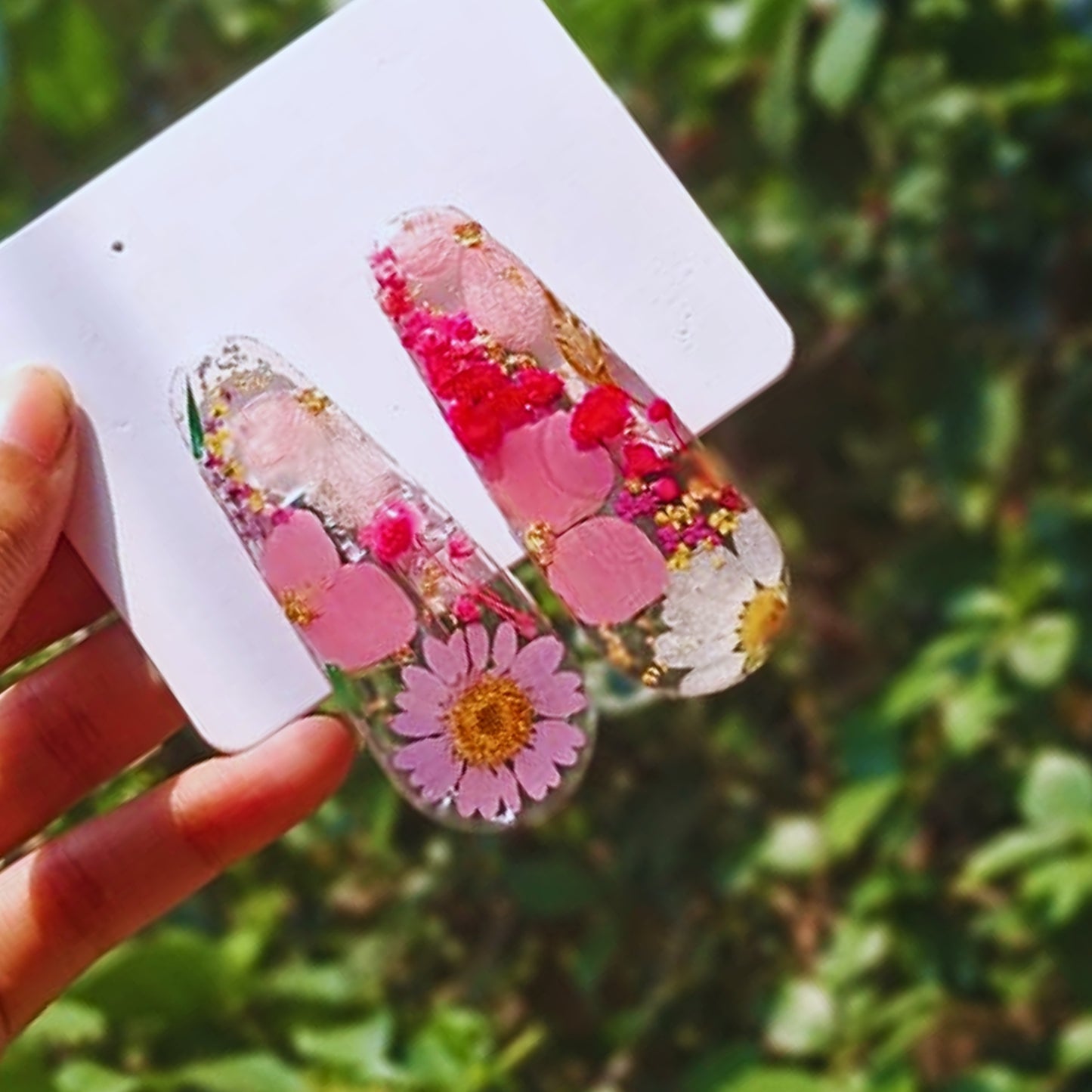 ResinBloom Hair Clip Pair