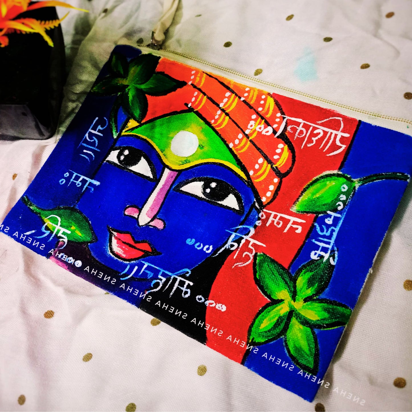 Divine Krishna Purse – Artistic Elegance