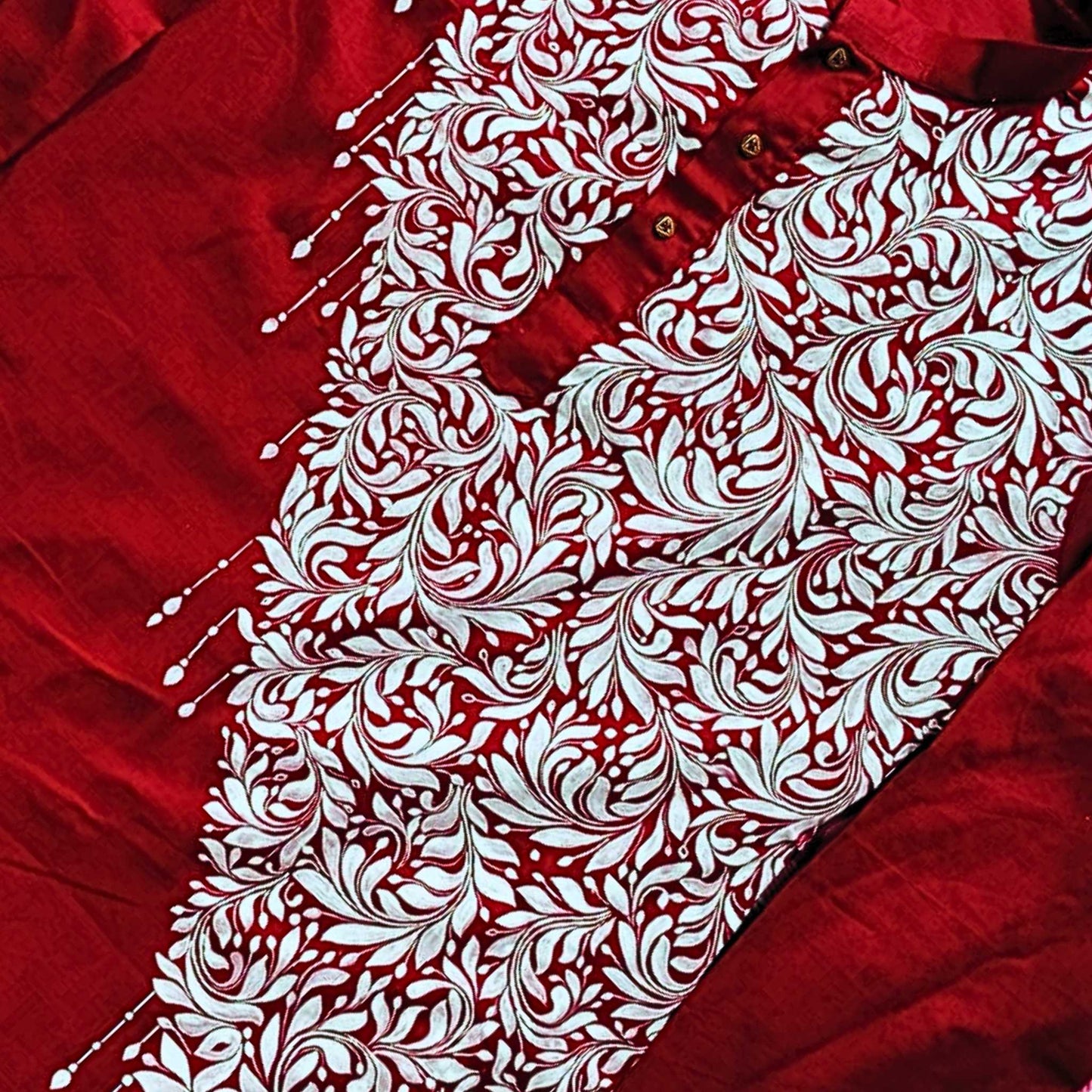 Phoolon Ki Chhaap – Hand Printed Panjabi