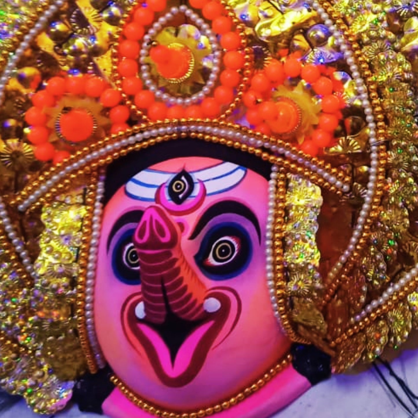 Shree Ganesh Chhau Mukhosh – (14×14 inch)