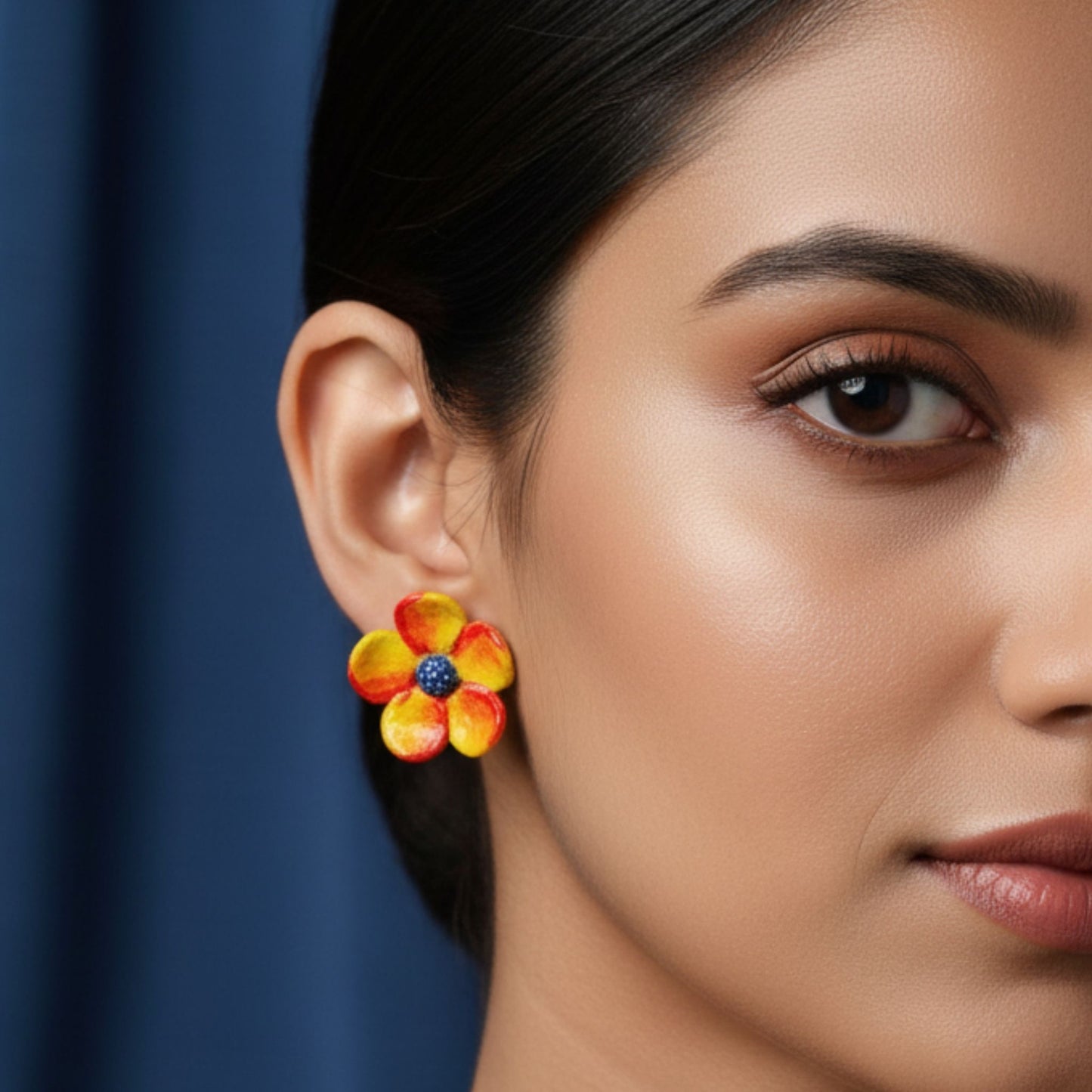 Floral Delight – Set of 3 Clay Earrings
