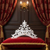 Silver Crystal Accented Bride Mukut