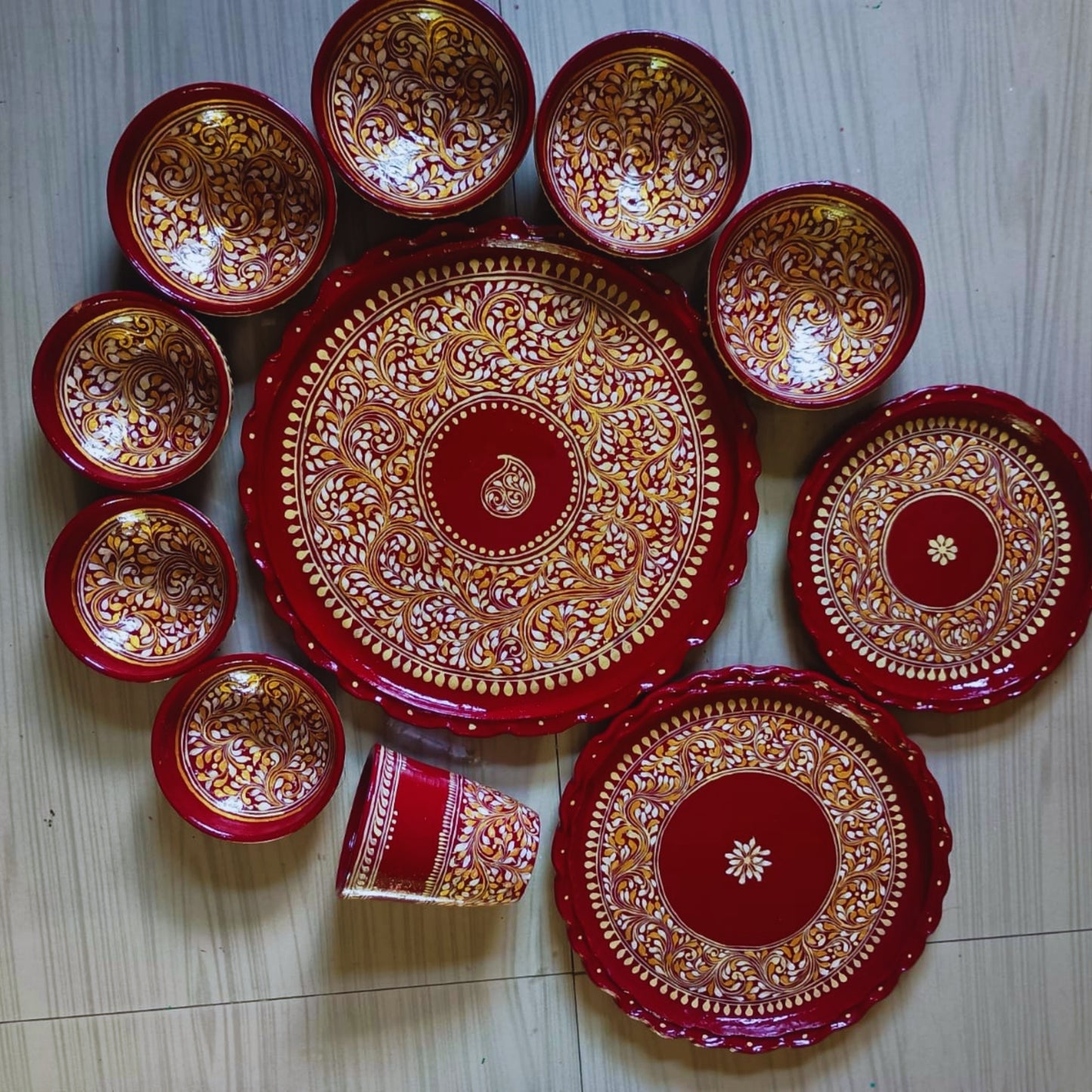 Utsober Aayojon Matir Thala Set – 11-Piece