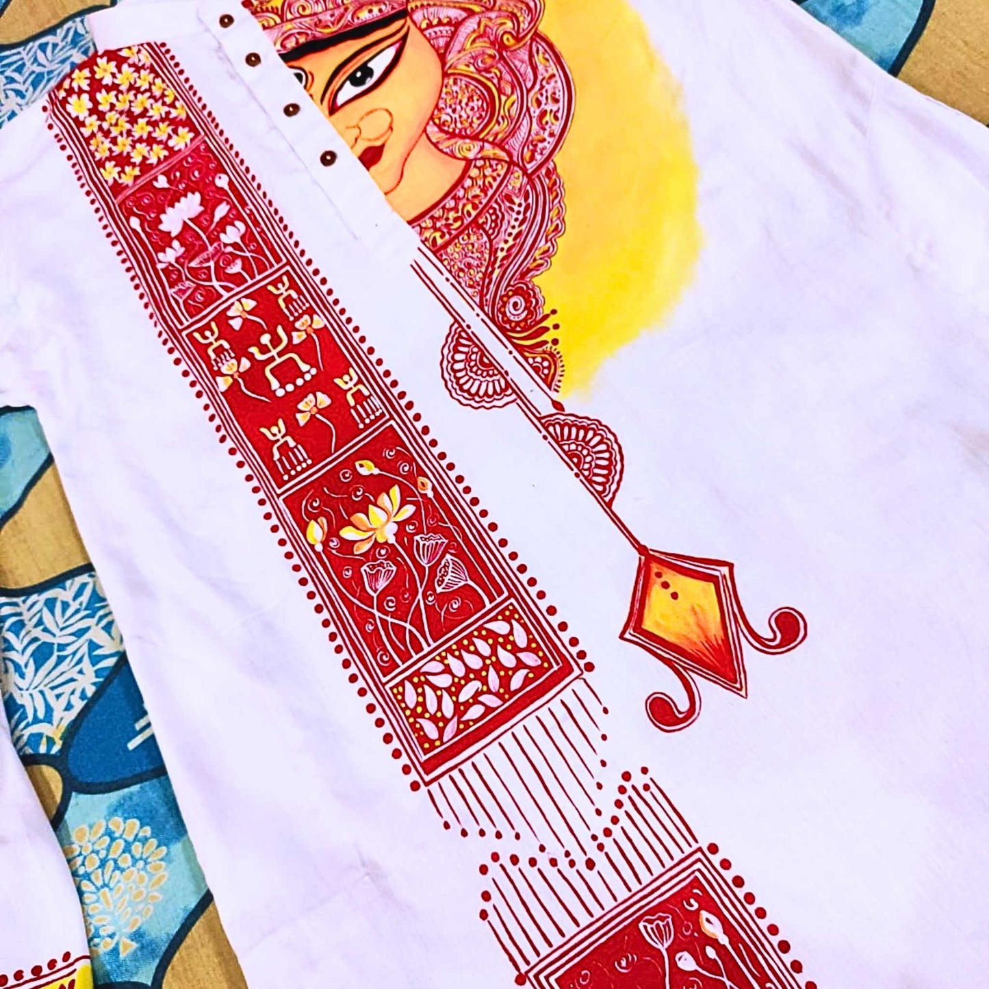 Shakti Stotra – Hand Painted Panjabi