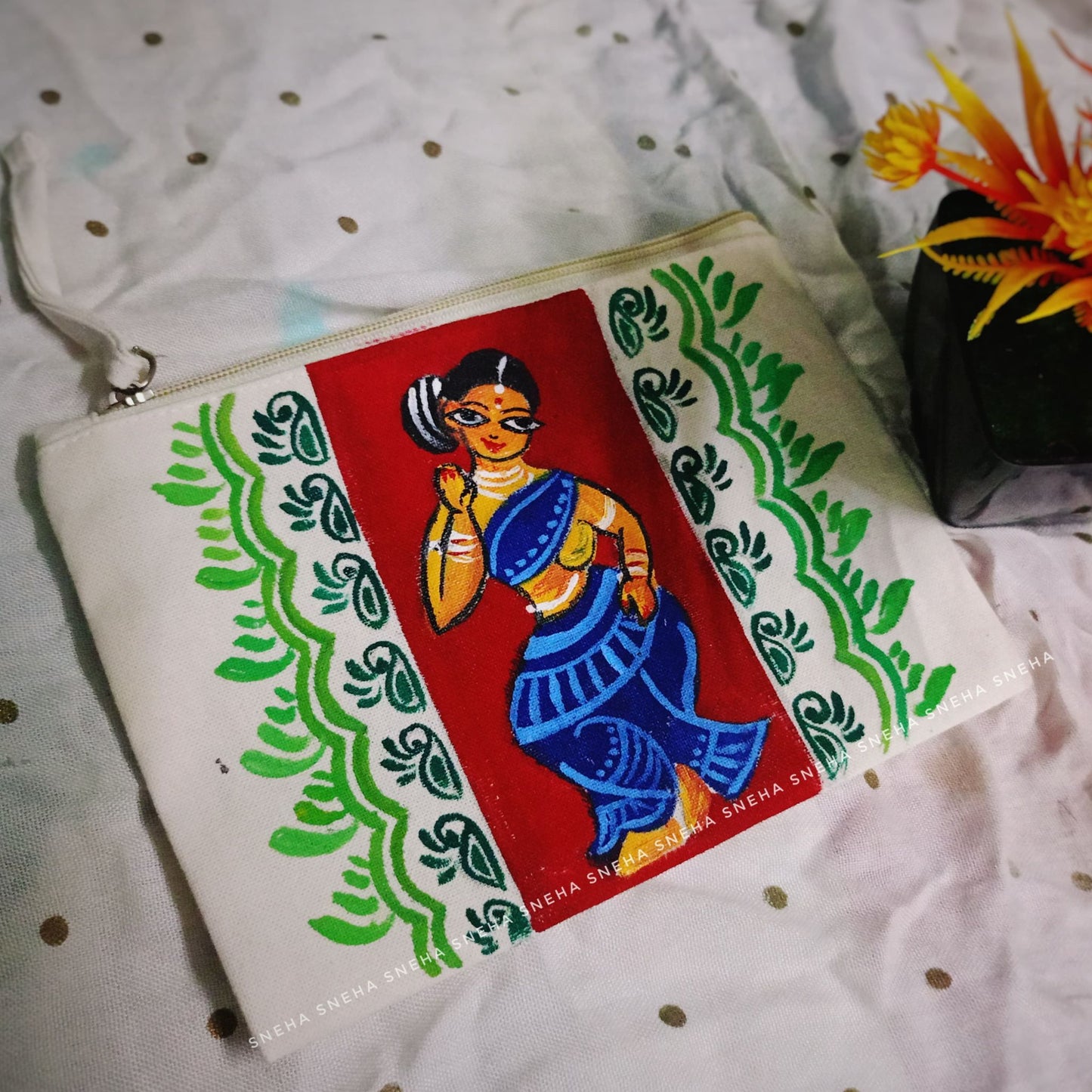 Madhubani Muse Purse – Folk Art Elegance