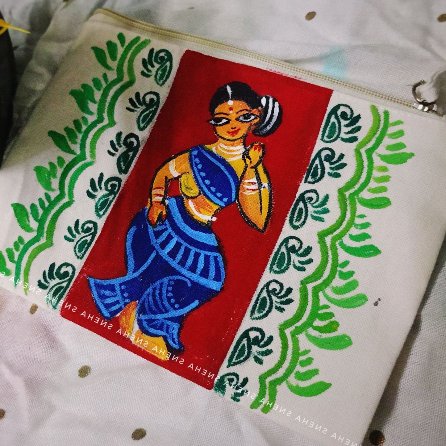 Madhubani Muse Purse – Folk Art Elegance