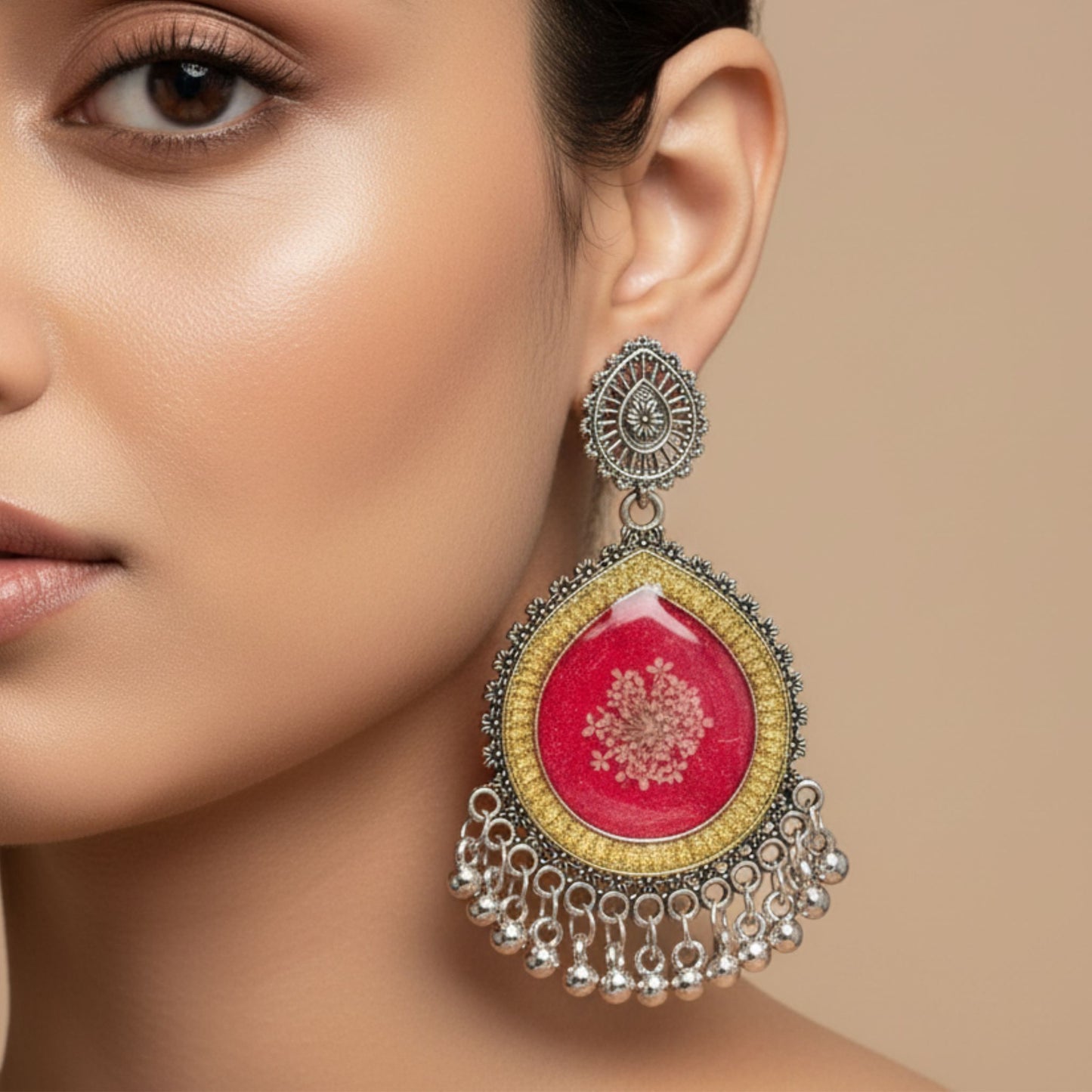 Rajsi Resin Jhumko – Regal in Resin