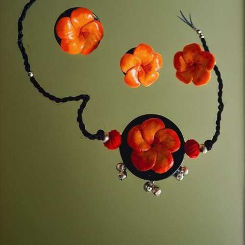 Orange Petal Adornments
