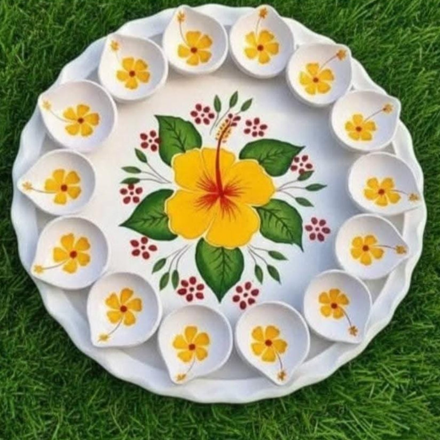 Panchapradip Handcrafted Clay Diya Set