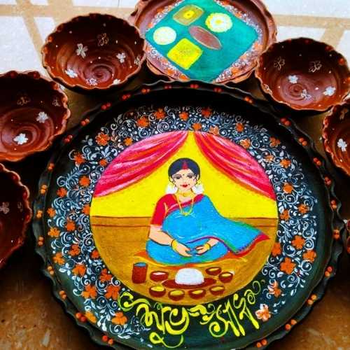 Mitti Ka Bhojan Baithak (Set of 8)