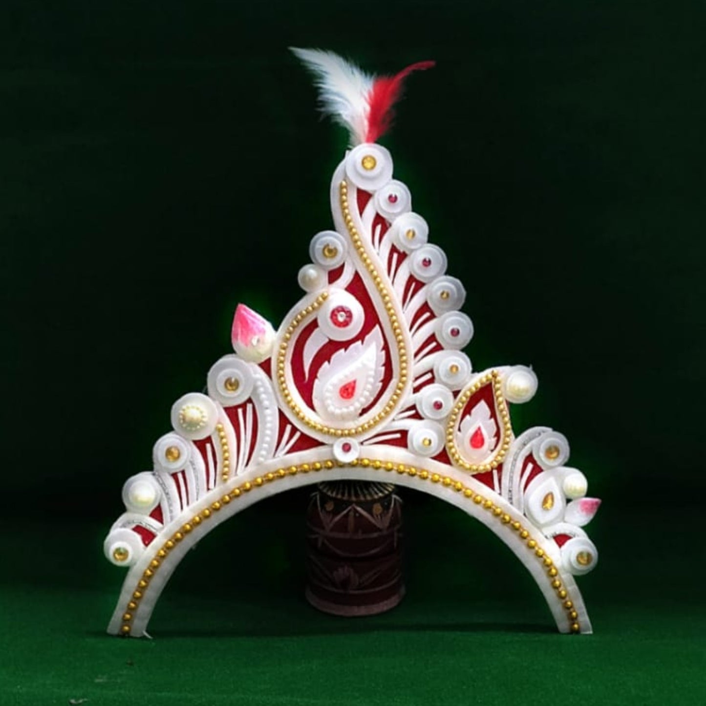 Ornate Traditional Gurjari Bridal Mukut