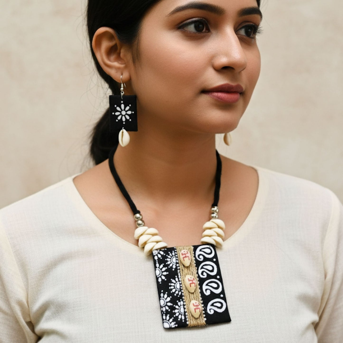 Matir Sur Fabric Jewelry Set