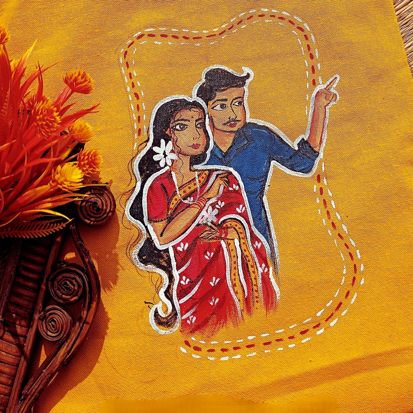 Moner Jodi Tote – Romantic Bengali Duo in Art