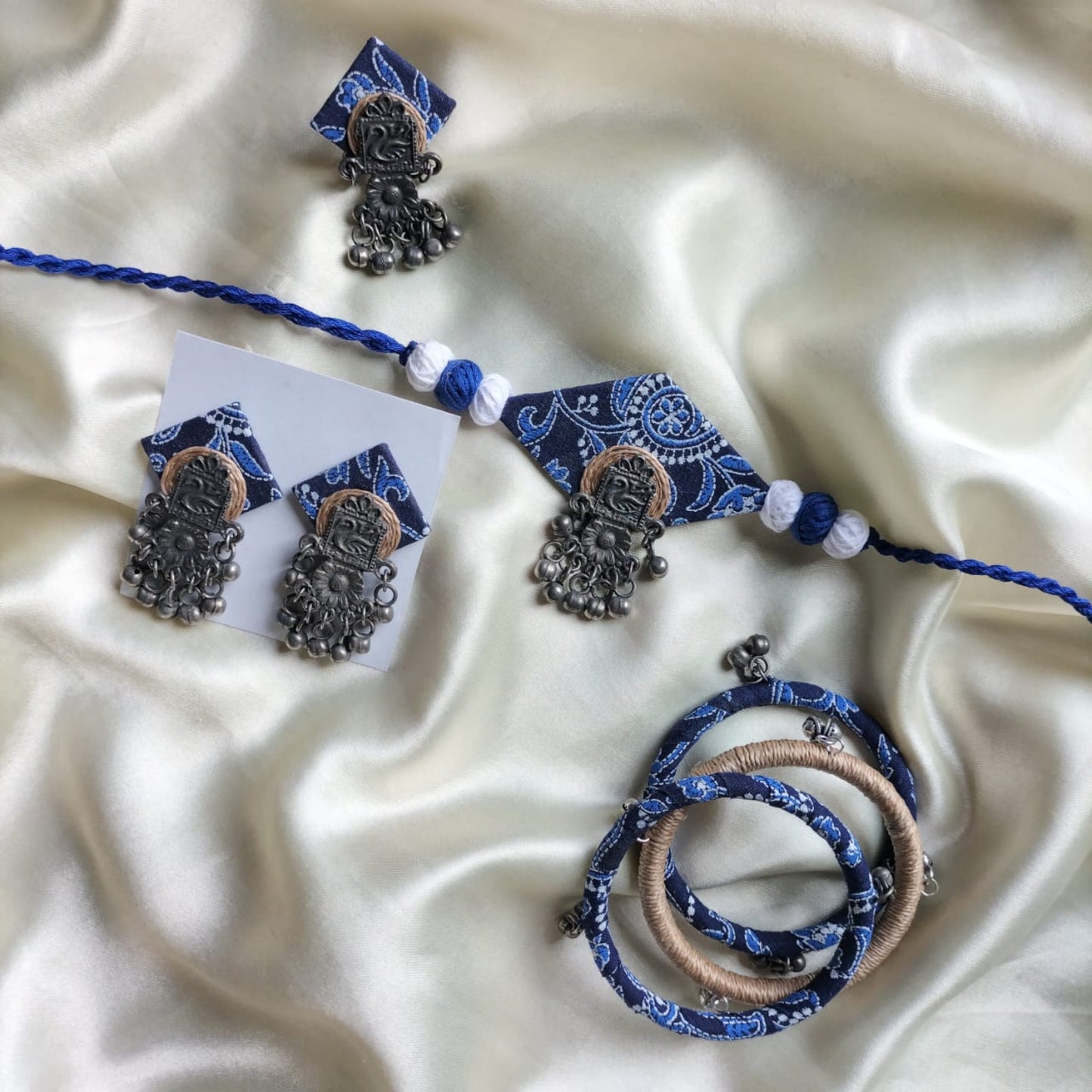 Kumudika Fabric Jewelry Set