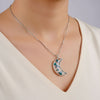 Chandrika Resin Pendant – Crescent Elegance