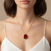 Preserved Rose Resin Pendant – Eternal Bloom Charm
