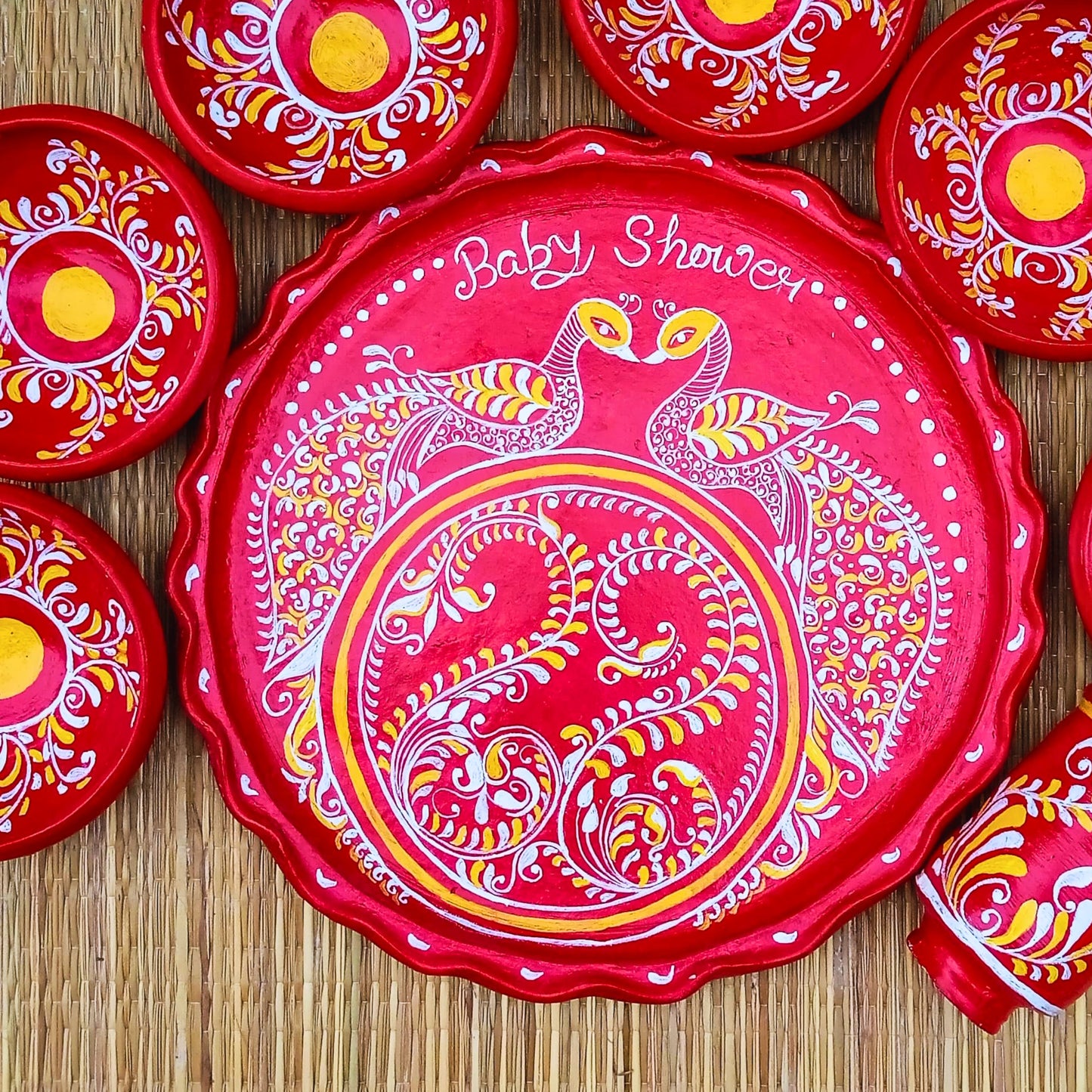 Mayur Matir Thala Set – (8 pcs)
