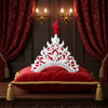 Serene White Feather Bridal Mukut