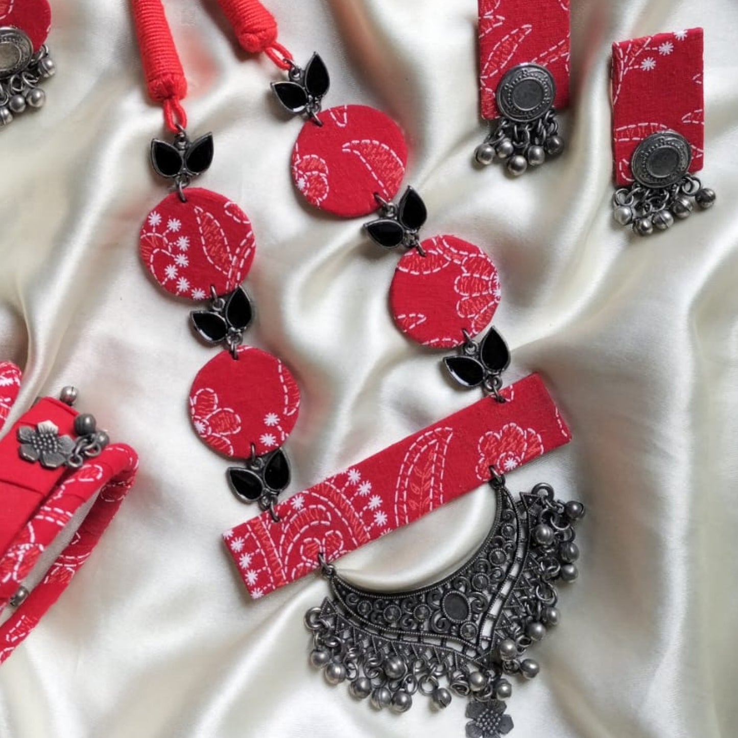 Lavanya Fabric Jewelry Set