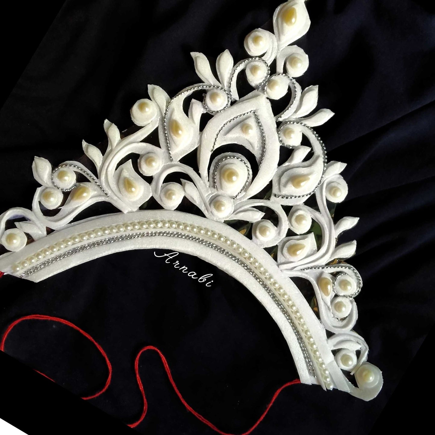 DivyaShubhra Bridal Mukut – Crown of Serenity