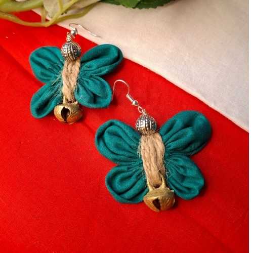 Green Bell Earrings