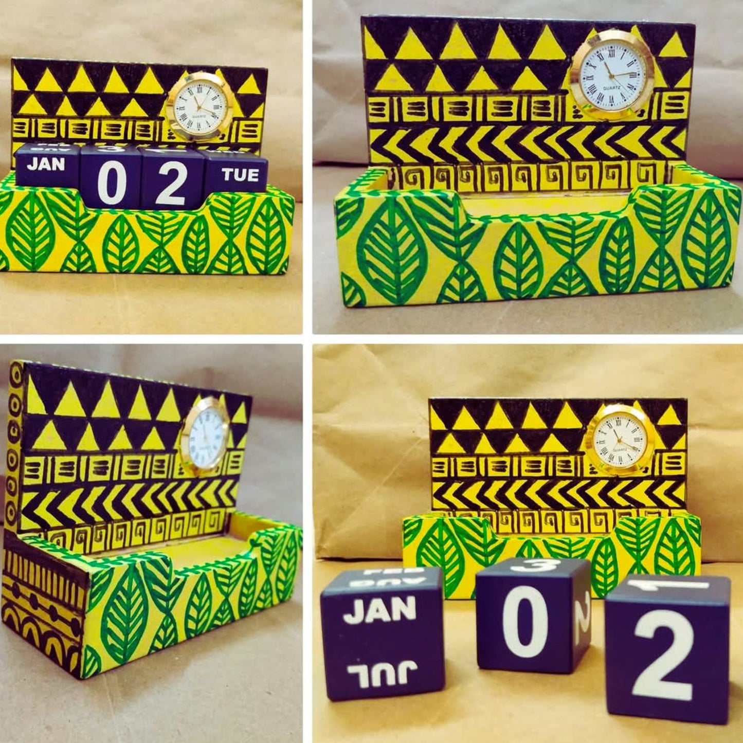 TimeScript – Aesthetic Table Calendar with Watch