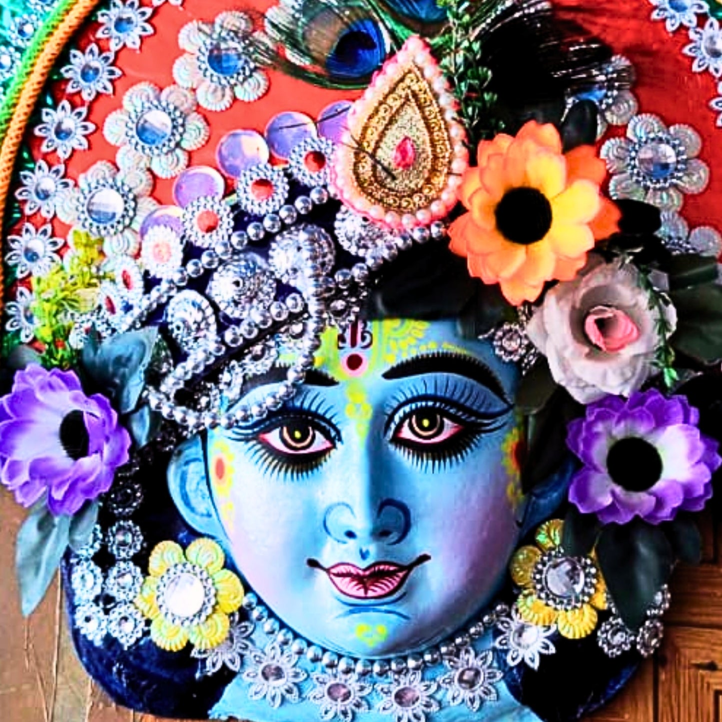 Shree Krishna Mukhosh – Divine Melody Wall Art