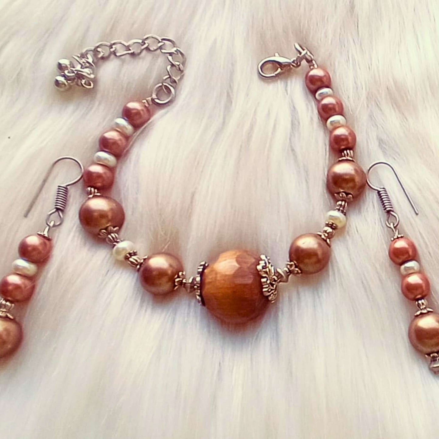 The Chocoholic bracelet earrings set