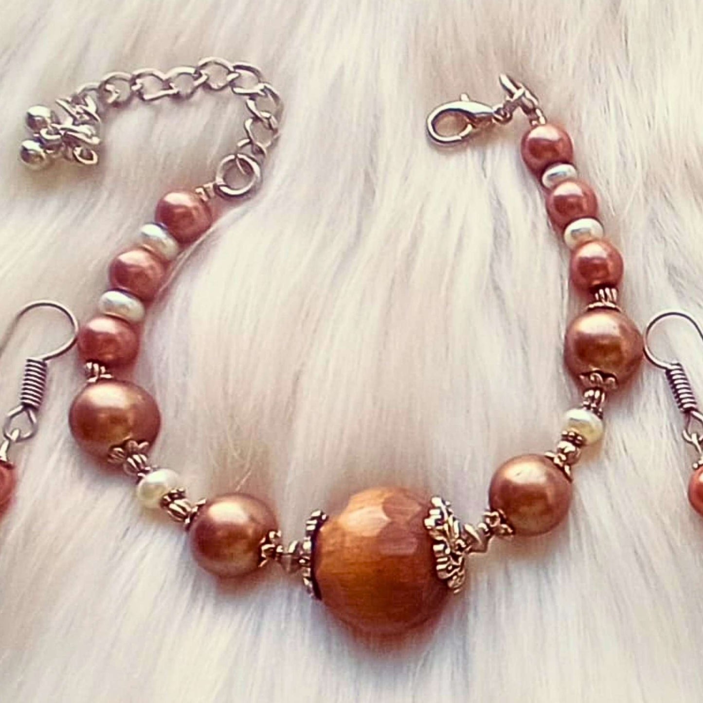 The Chocoholic bracelet earrings set