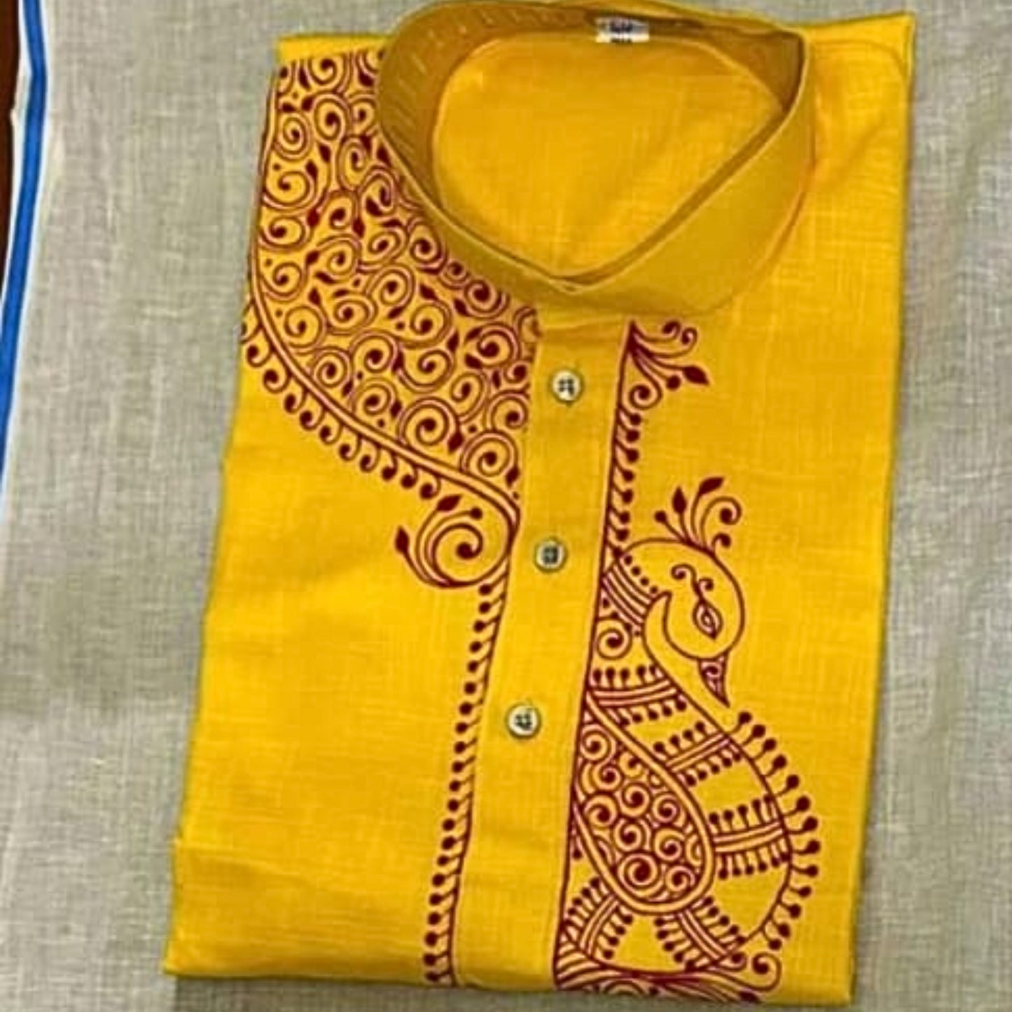 Kalka Heritage – Handpainted Kalka Art Men’s Panjabi