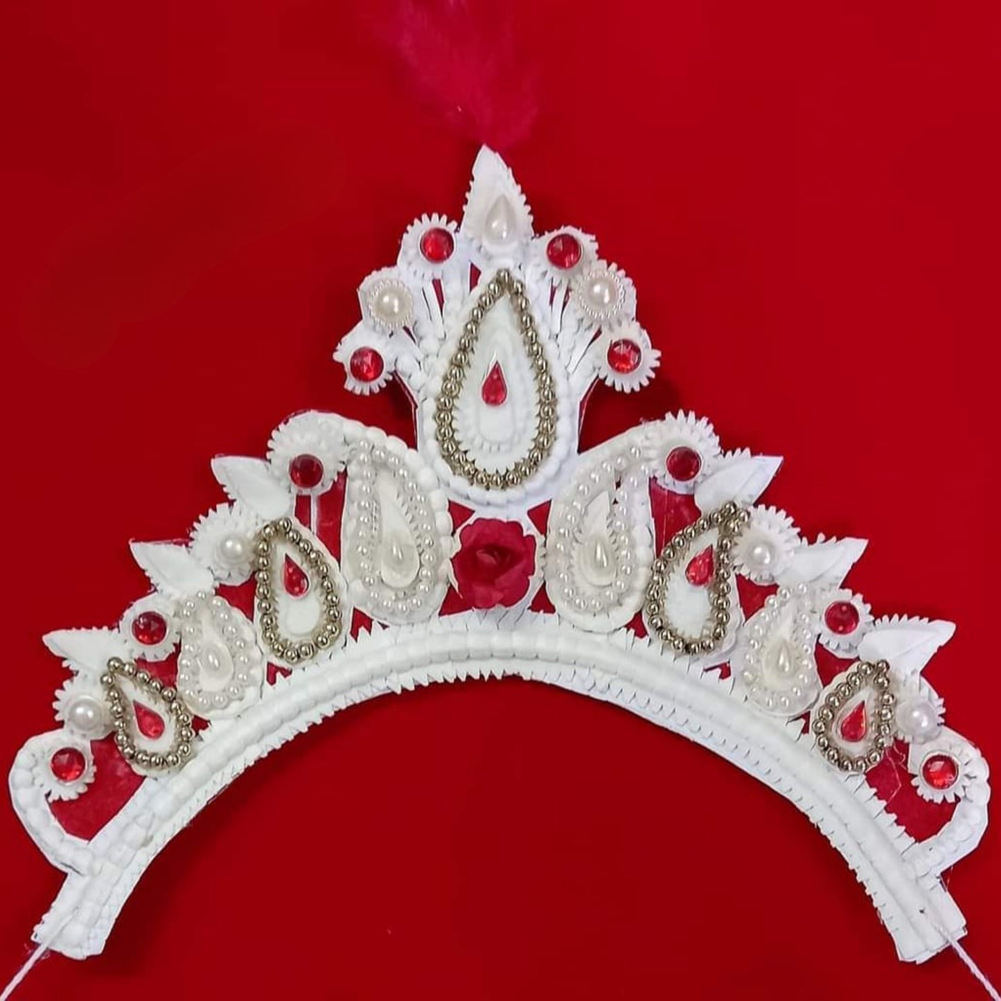 Handcrafted Sola Mukut For Bride