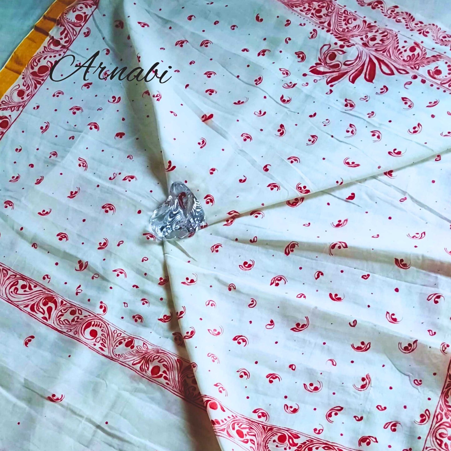 Kalka Art Radiance – White Elegance Saree