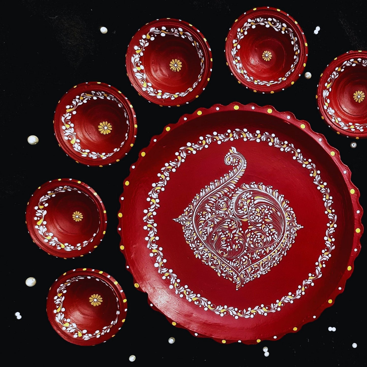 Regal Kalka Elegance Mitti Magic Dinnerware (Set of 9)