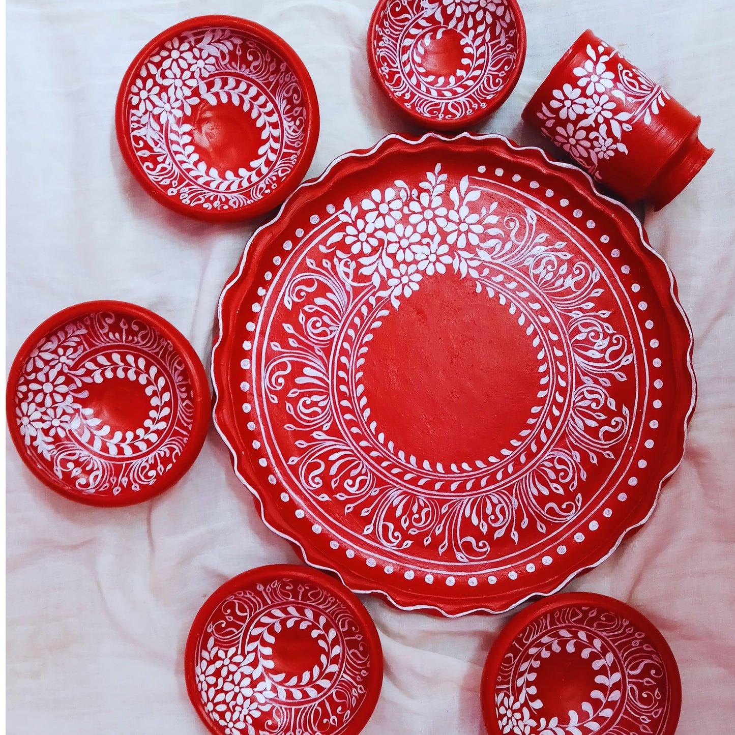Rustic Clay Ritual Set (7 pcs)