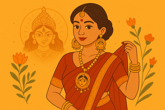 Drape & Dazzle: Hand-Painted Saree and Kurta Combos for a Stunning Durga Puja 2025 Look
