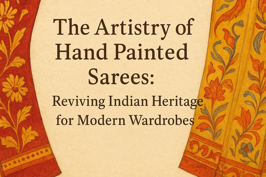 The Artistry of Hand Painted Sarees: Reviving Indian Heritage for Modern Wardrobes