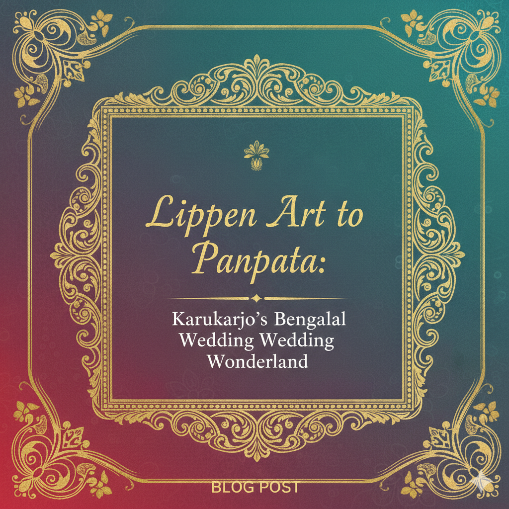 Lippen Art to Panpata: Karukarjo's Bengali Wedding Wonderland