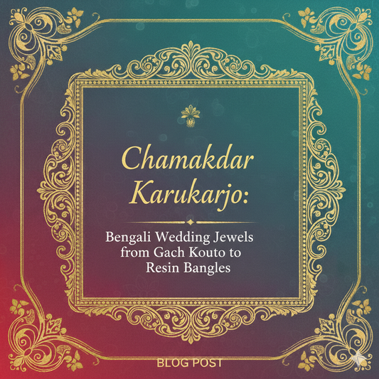 Chamakdar Karukarjo: Bengali Wedding Jewels from Gach Kouto to Resin Bangles